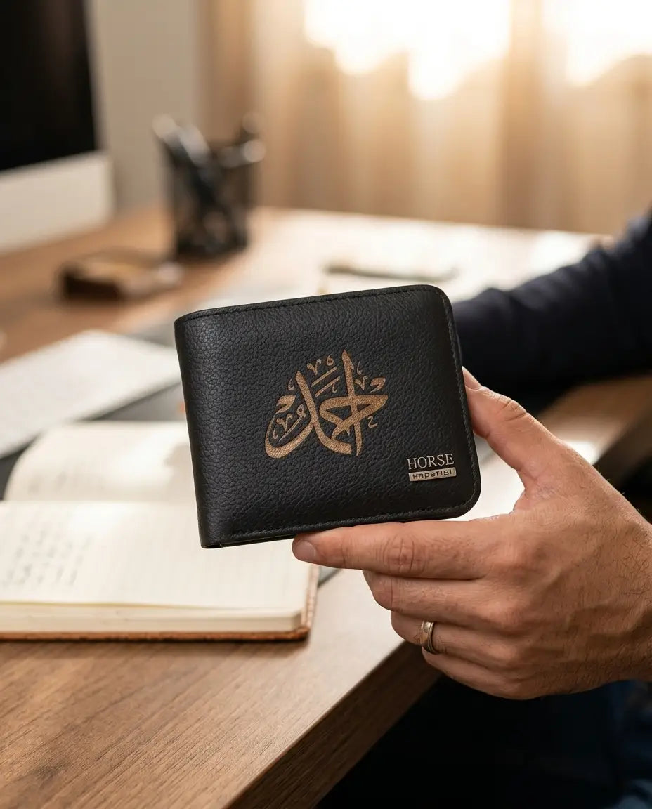 محفظة مع حفر اسم
