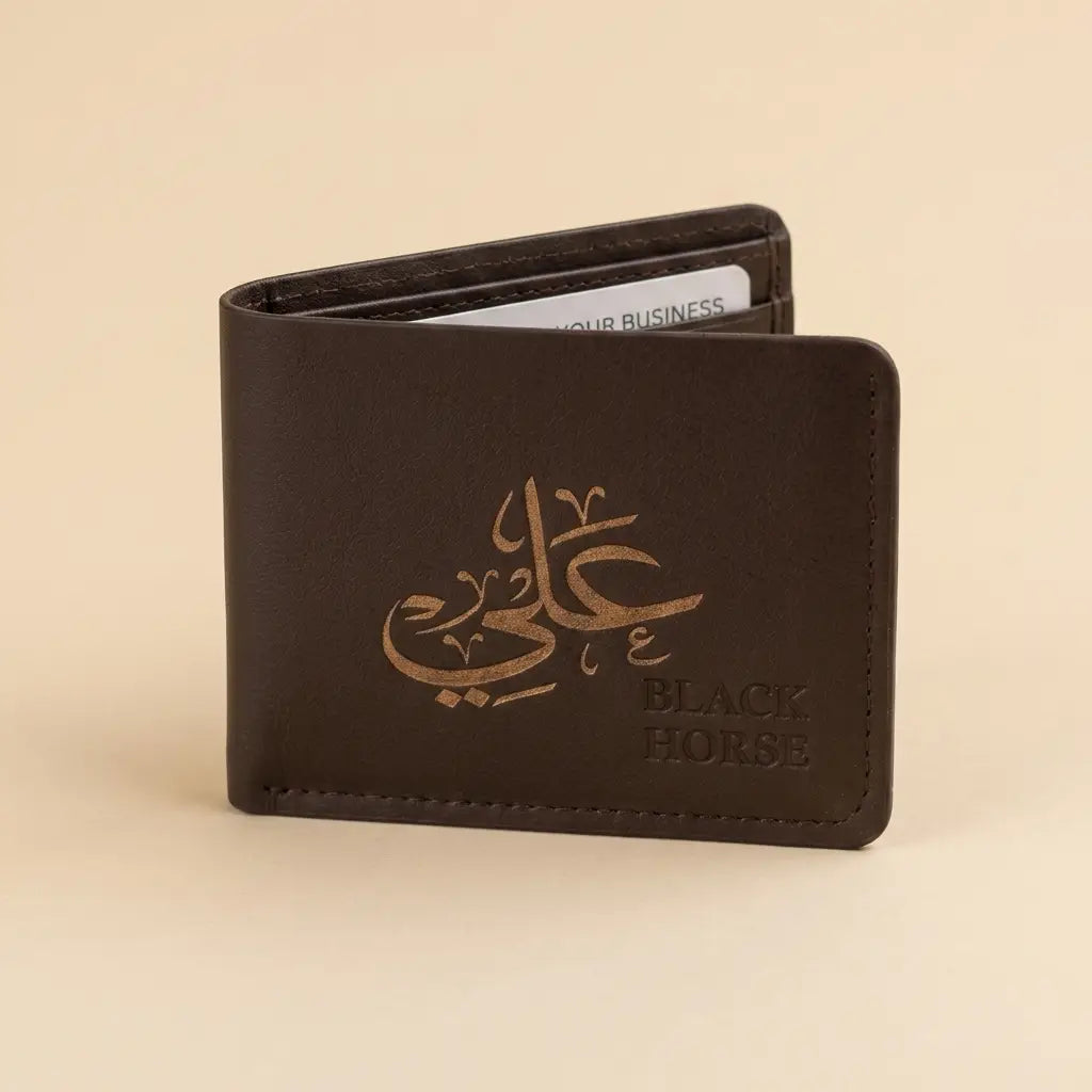 محفظة مع حفر اسم