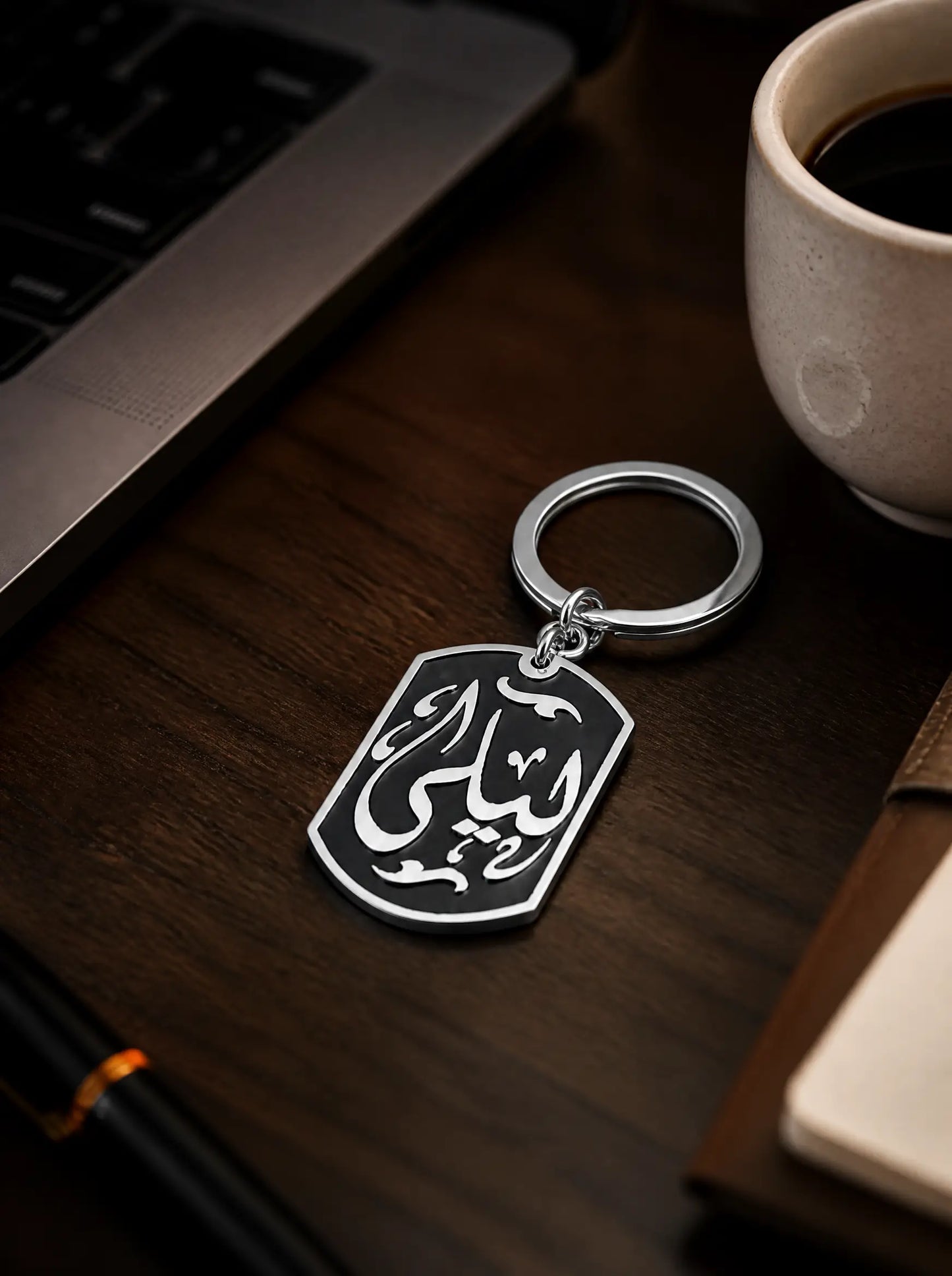 ميدالية مطلية فضة